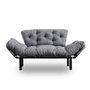 Atelier Del Sofa Nitta - Sofá-Cama de 2 Plazas Gris